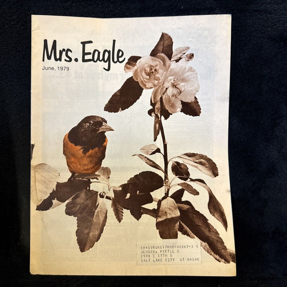Vintage June 1979 Mrs. Eagle Magazine Eagle Fund Programs New Auxiliaries